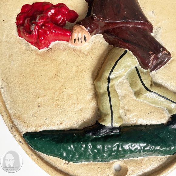 Firefighter Decor 2pc Set Fire Association Mark Plaques Home Decor Vintage - Picture 9 of 11